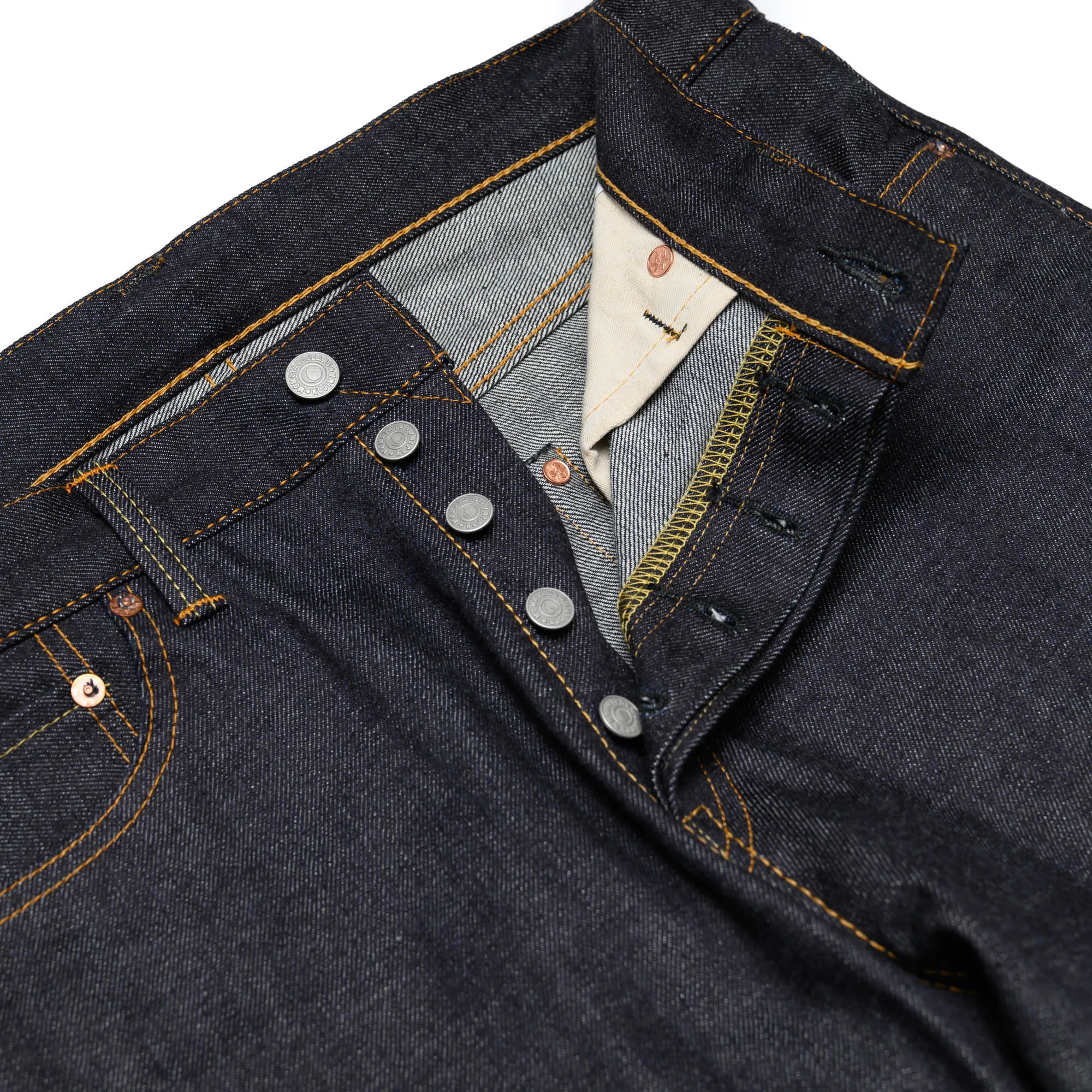 0605-13 13oz Natural Tapered Selvedge Denim - Indigo