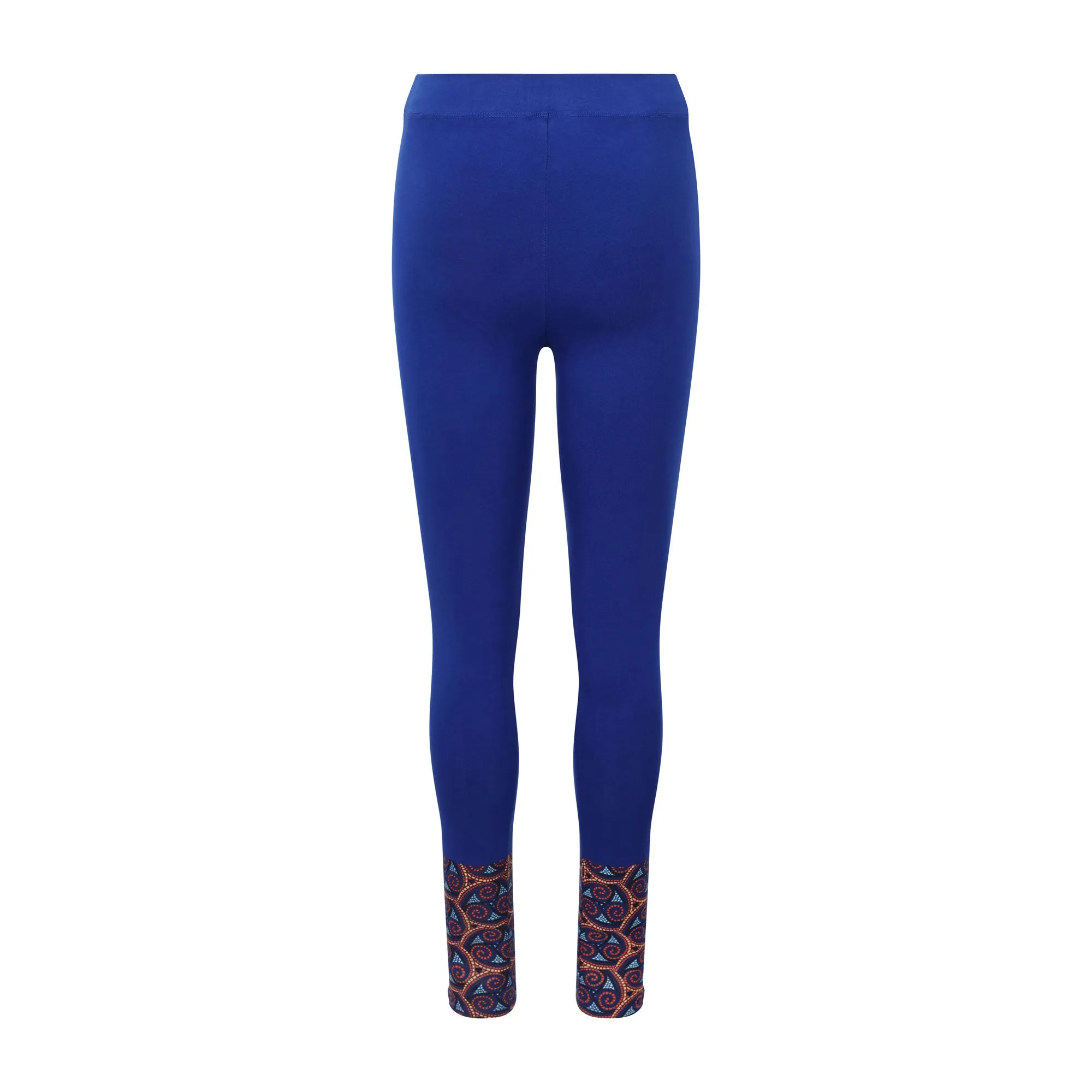 Adorned Ankle Leggings Blue