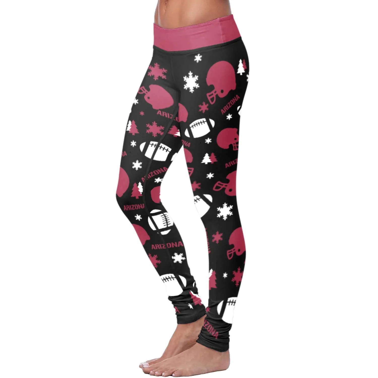 Arizona Ugly Christmas Random Football Leggings