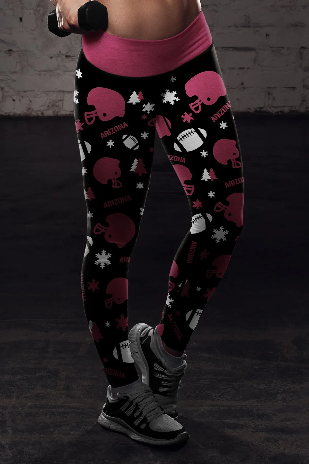 Arizona Ugly Christmas Random Football Leggings
