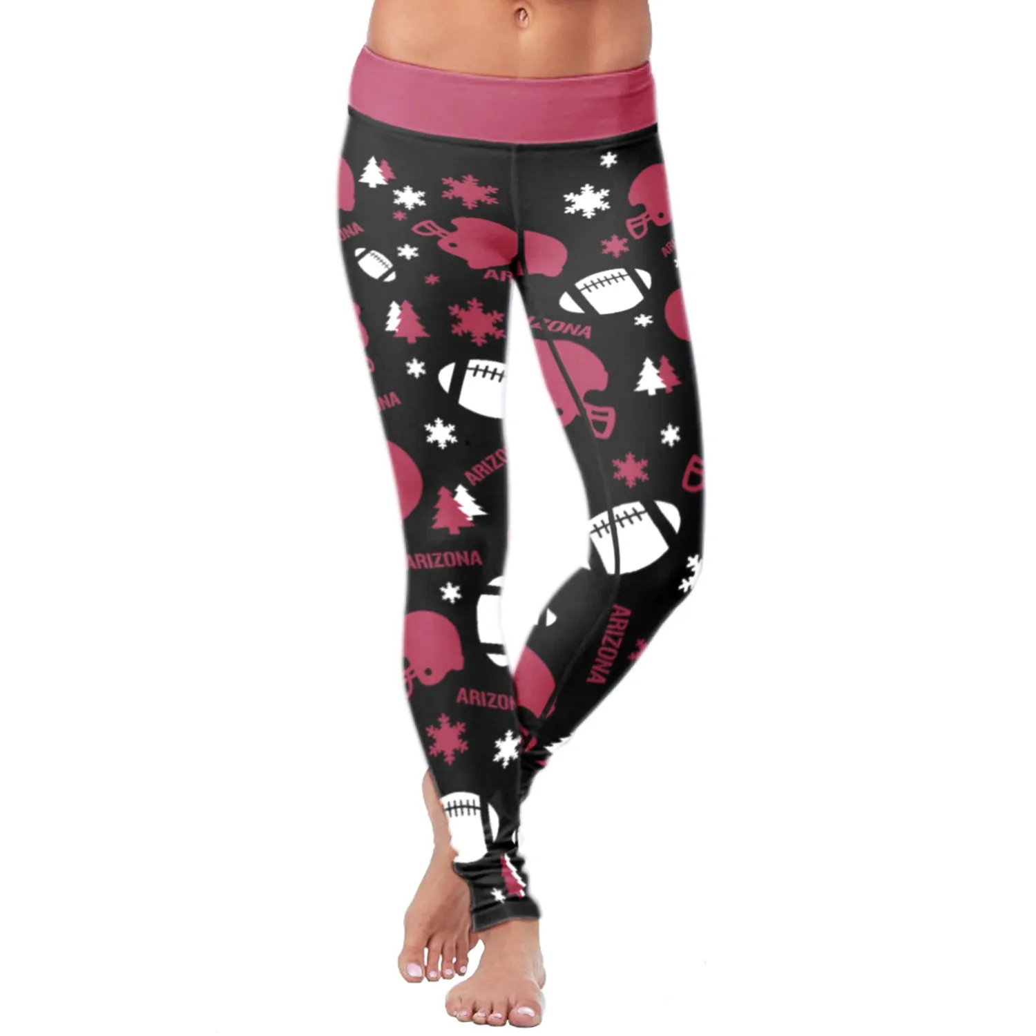 Arizona Ugly Christmas Random Football Leggings