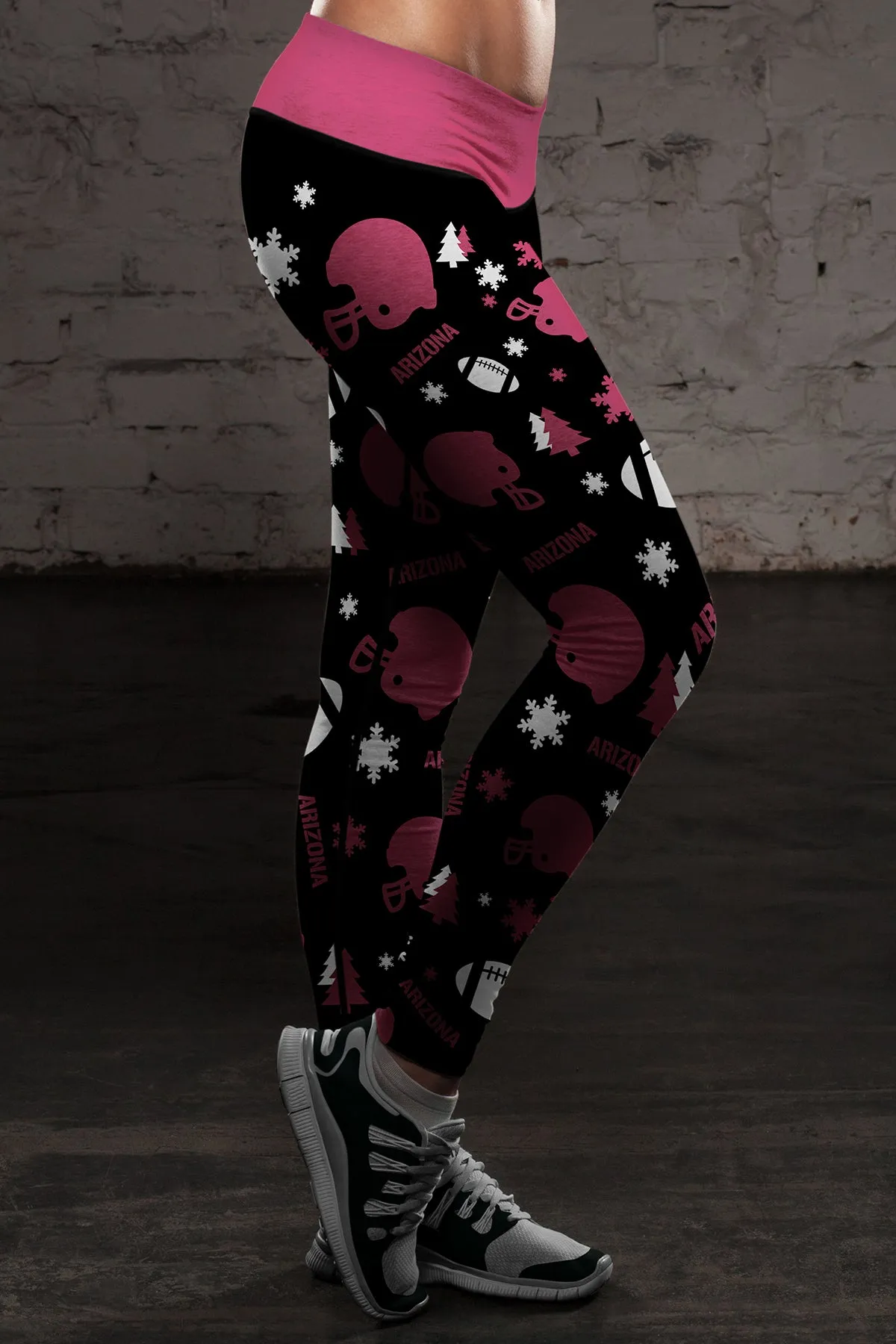Arizona Ugly Christmas Random Football Leggings