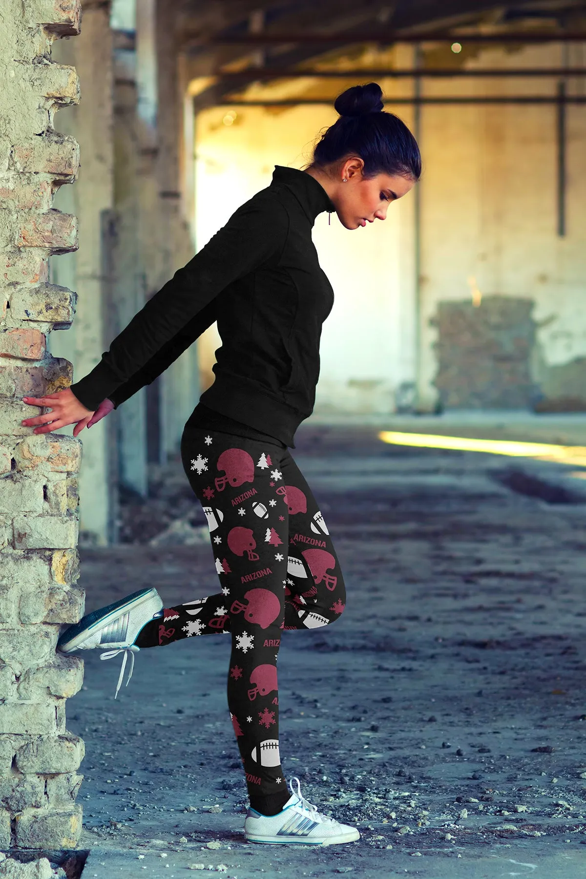 Arizona Ugly Christmas Random Football Leggings