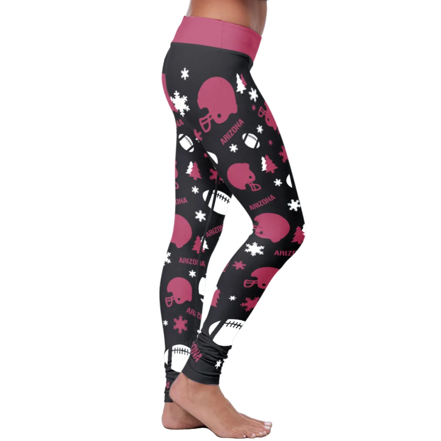 Arizona Ugly Christmas Random Football Leggings