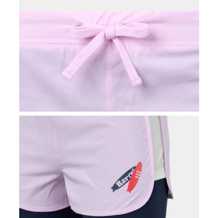 Barrel Kids Vibe 9" Leggings Shorts-PINK
