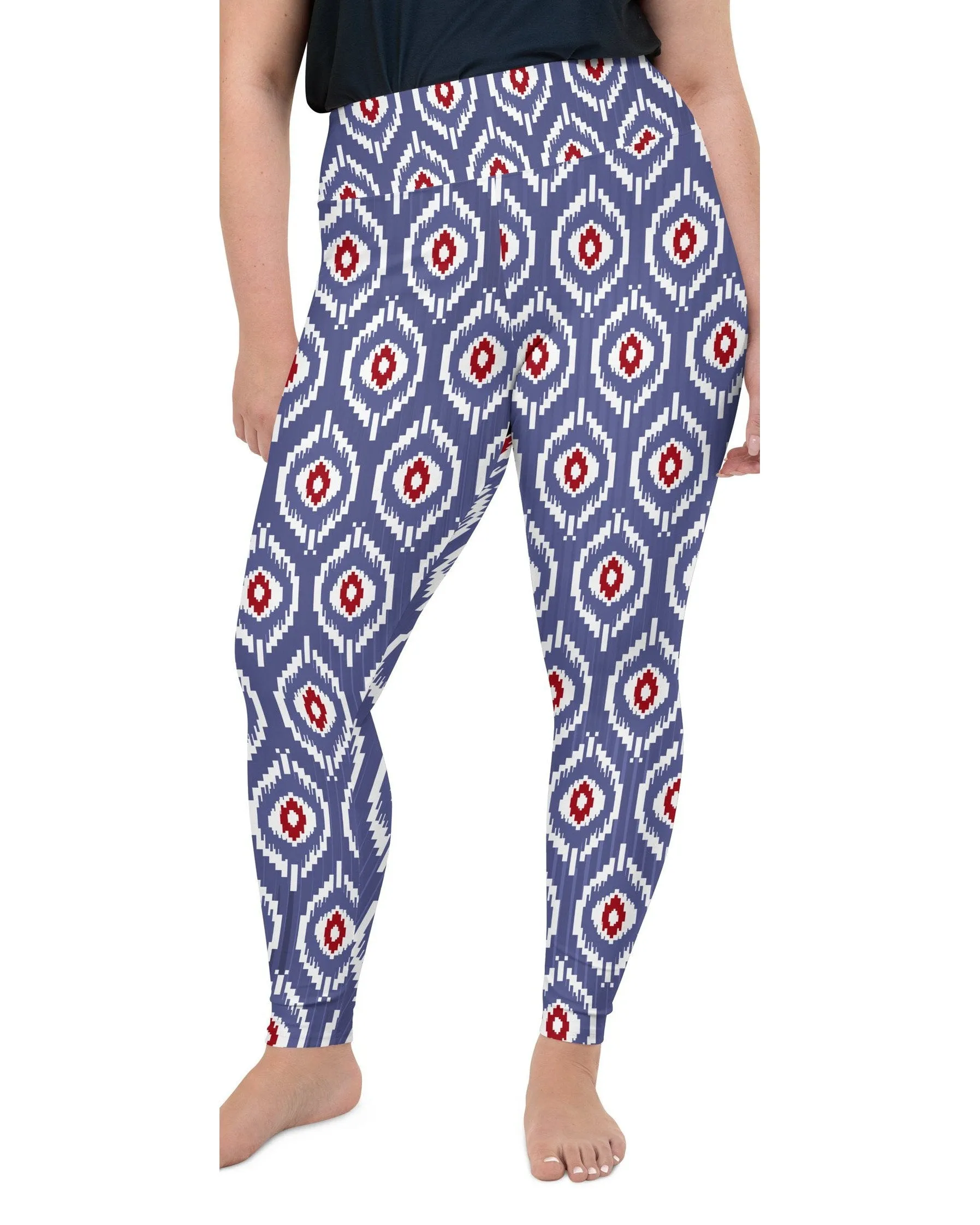 Batik Inspired Plus Size Leggings