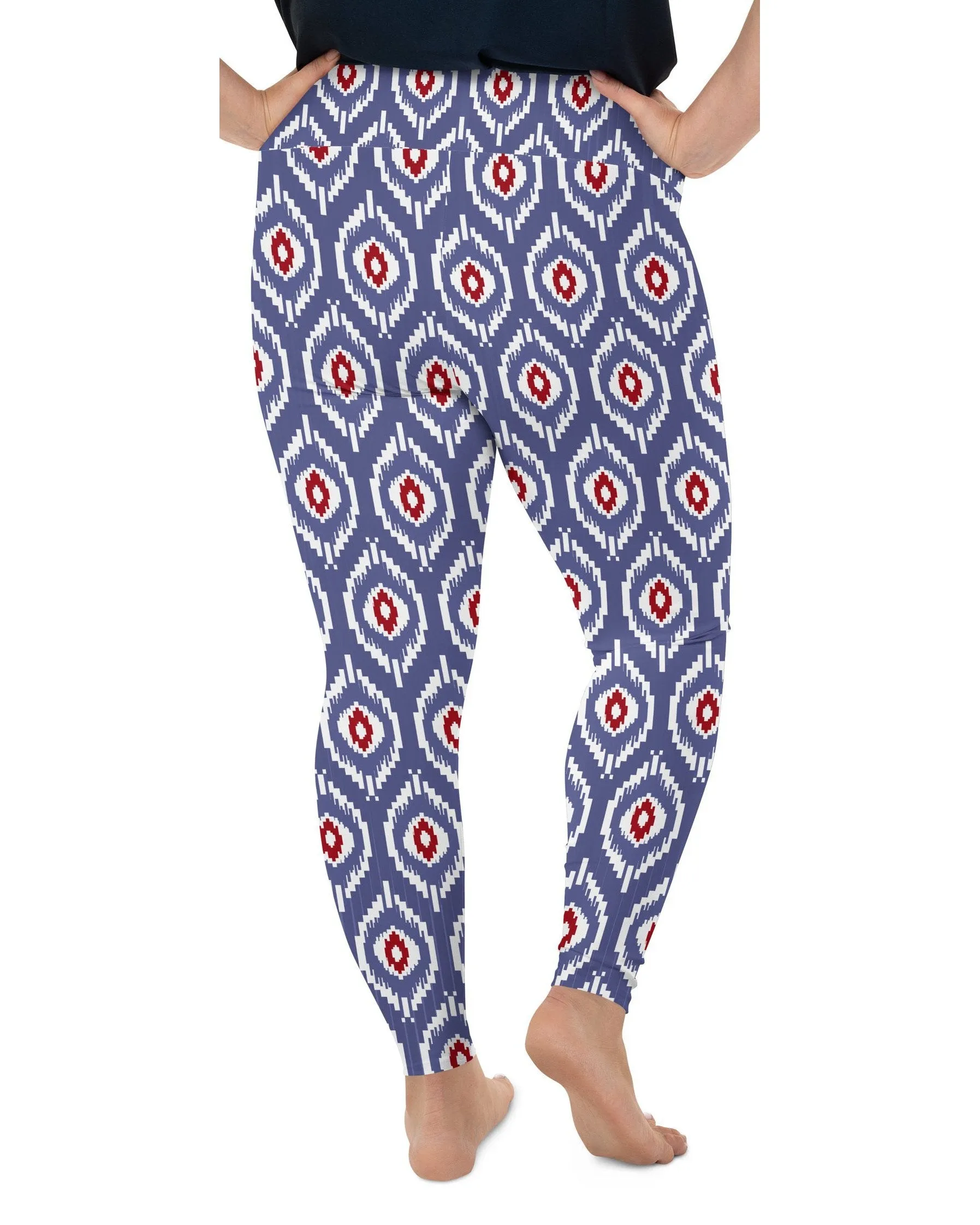 Batik Inspired Plus Size Leggings
