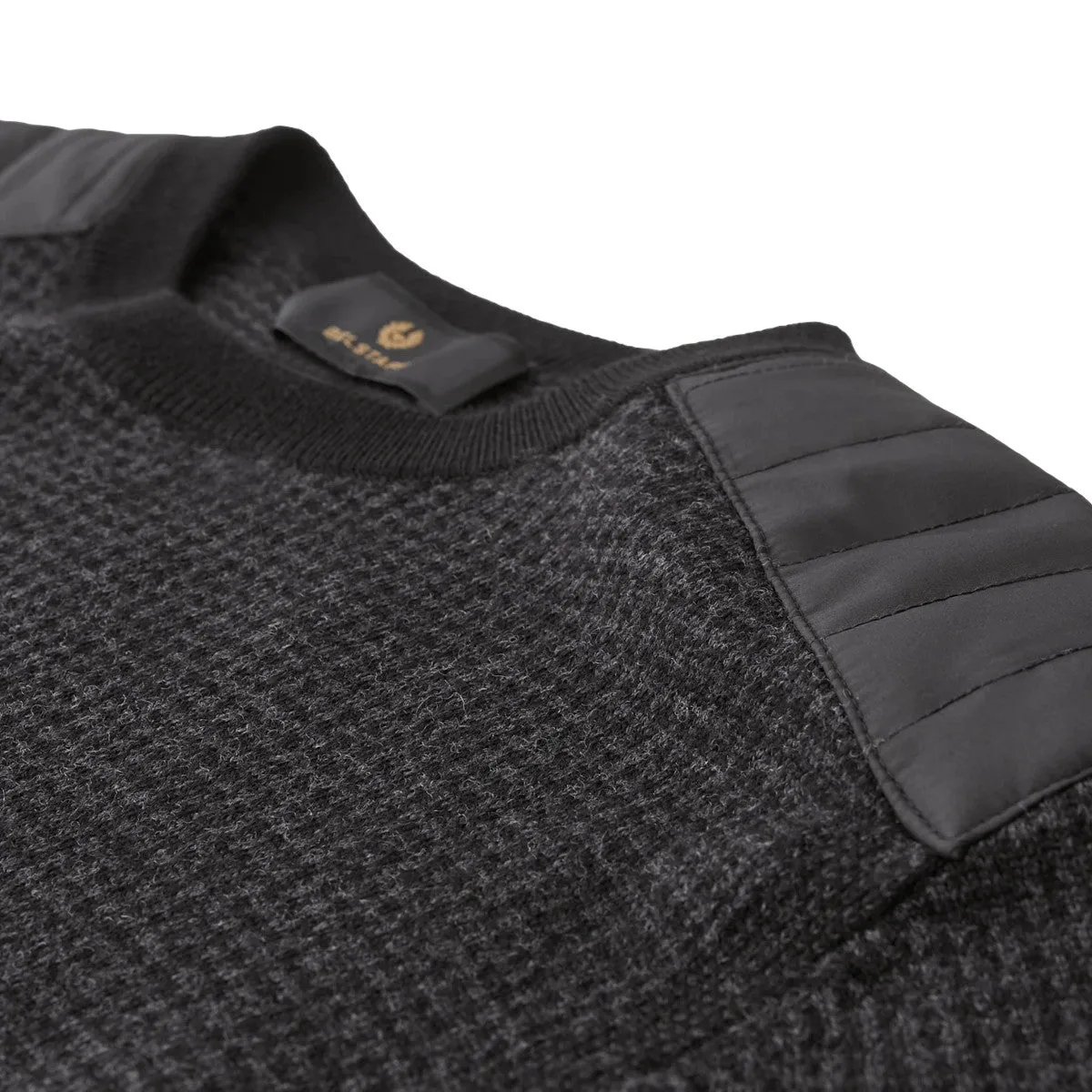 Belstaff Kerrigan Crewneck Jumper A1-24 Black/Charcoal