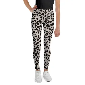 Black Animal Print Youth Leggings