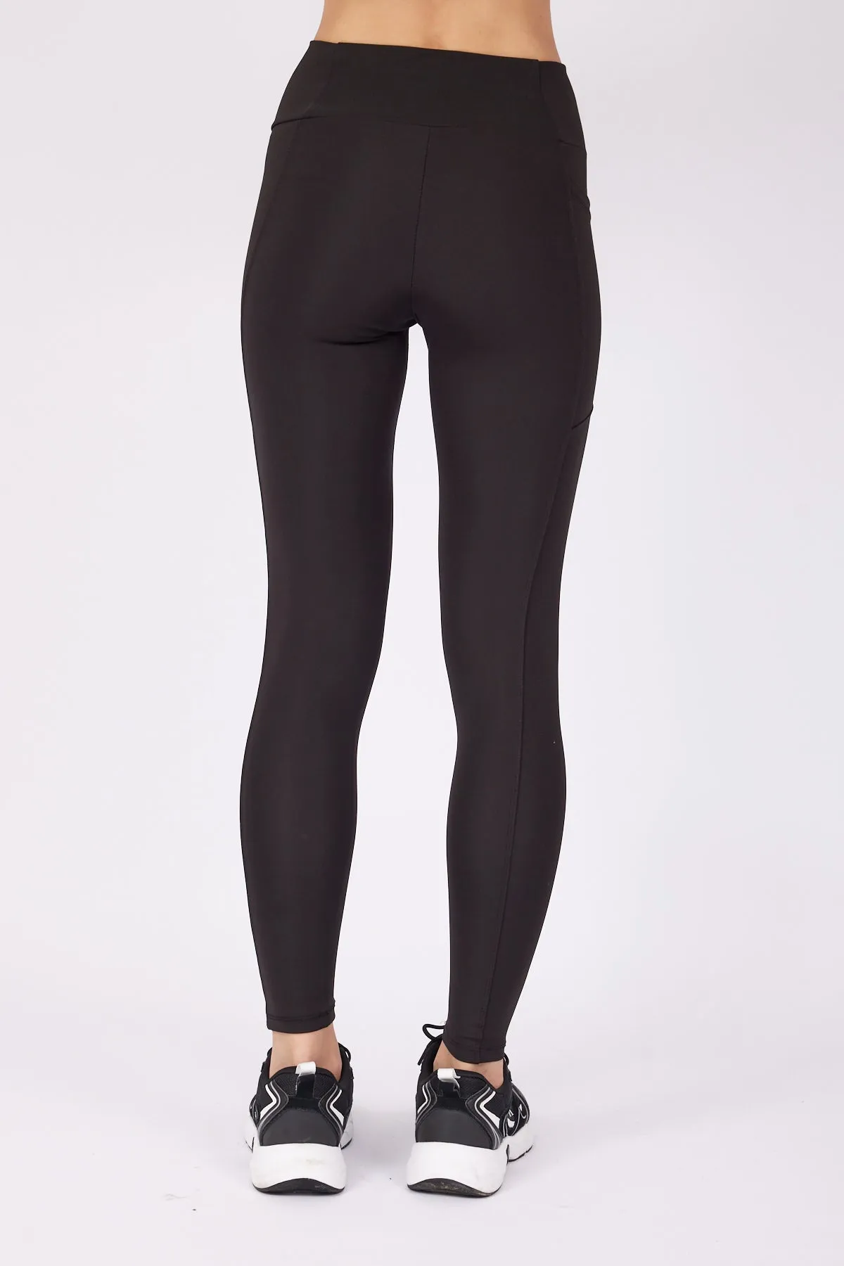 BLACK SIDE POCKET RELAX TIGHTS