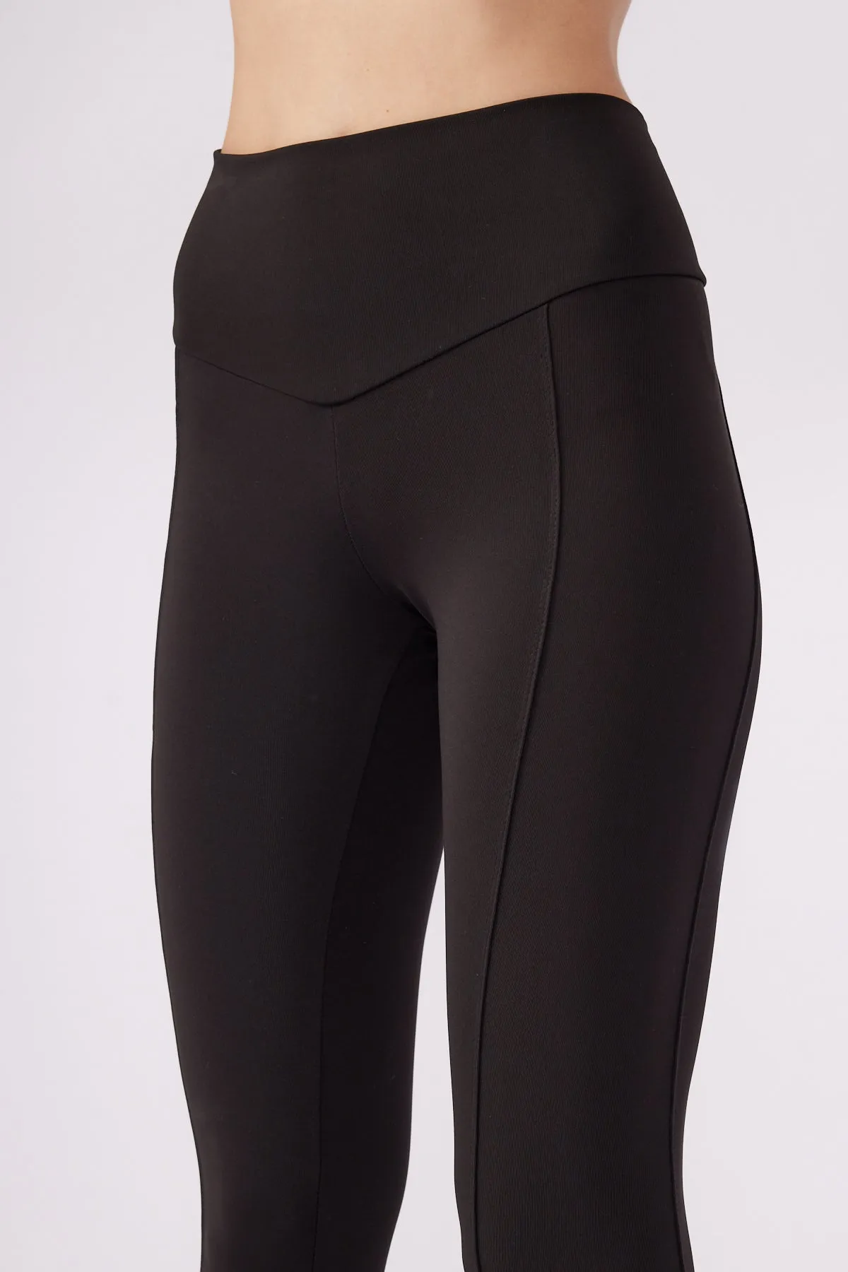 BLACK SIDE POCKET RELAX TIGHTS