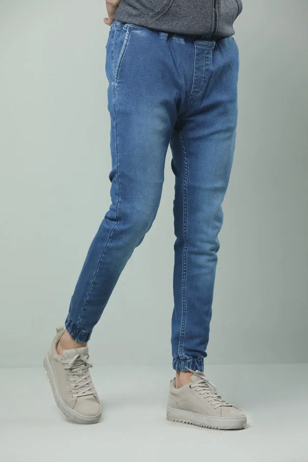BLUE DENIM JOGGERS
