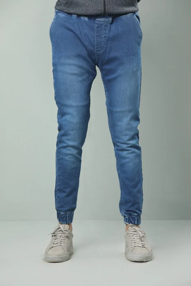 BLUE DENIM JOGGERS