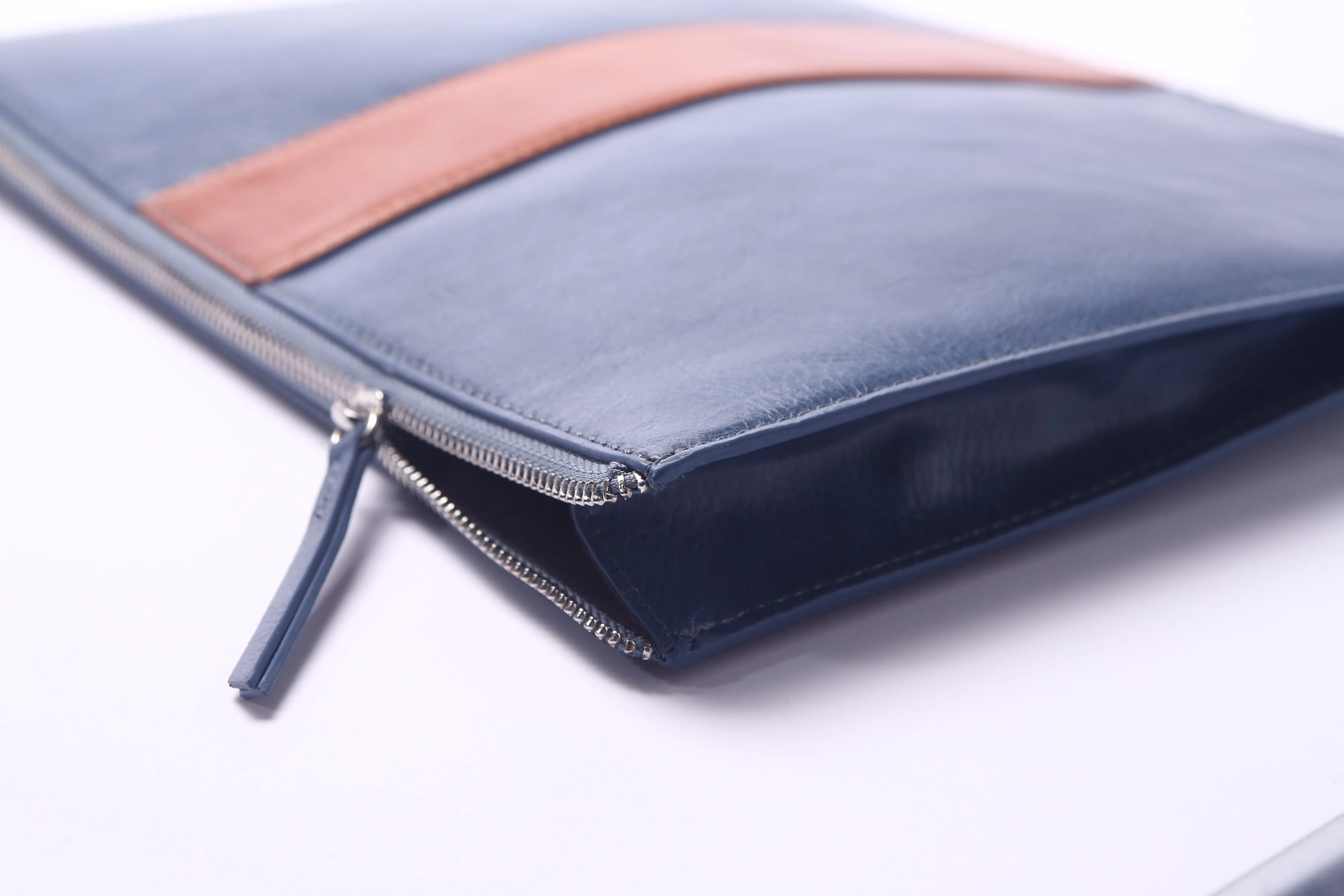 Blue PU Vegan Materials Large Clutch Wallet Unisex
