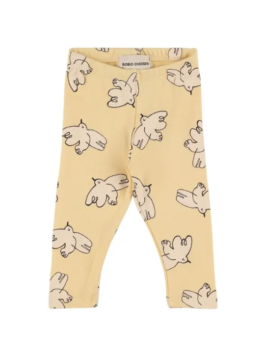 Bobo Choses   Birds print organic cotton leggings 