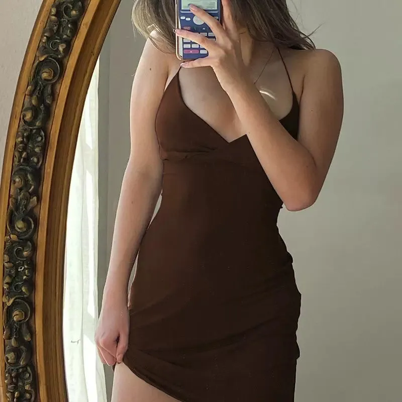 Bonnyshow Inaya Backless Mini Dress
