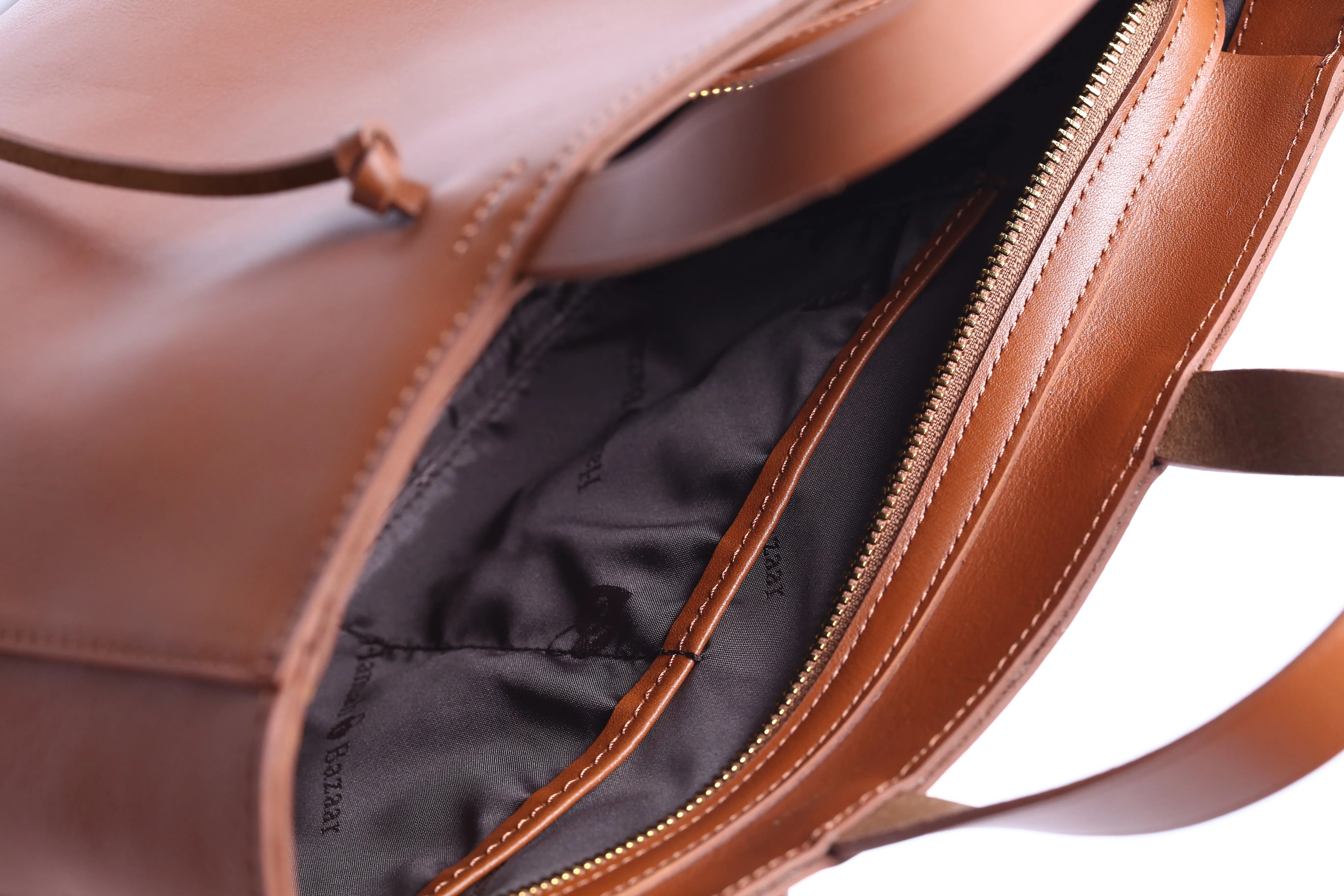 Brown Leather Large Office Tote