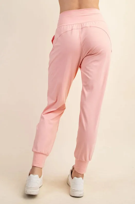 Butter Soft Joggers with Pockets Flash Pink