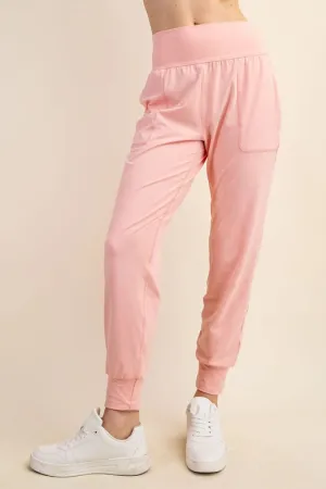 Butter Soft Joggers with Pockets Flash Pink