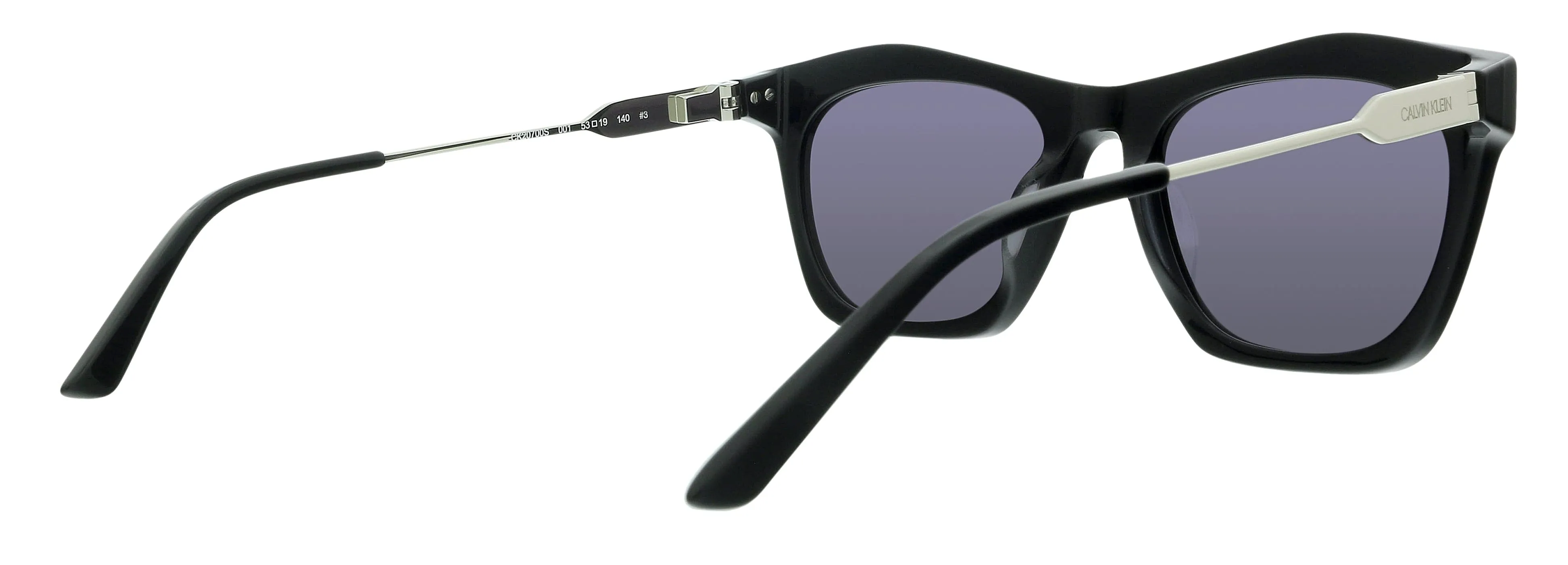 Calvin Klein CK20700S 001 Black Modified Rectangle Sunglasses