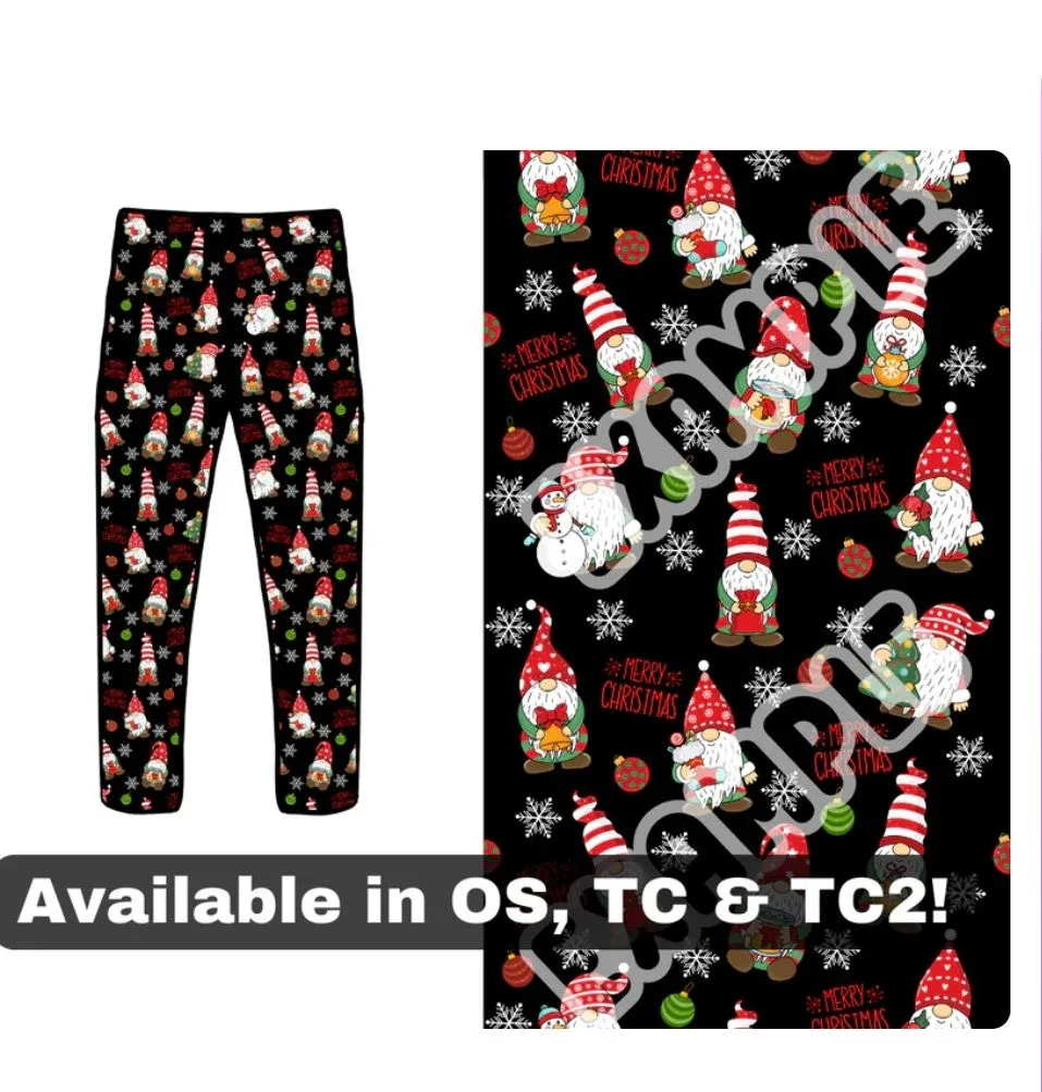 Christmas Gnome Leggings w/Pockets - #5553-5555