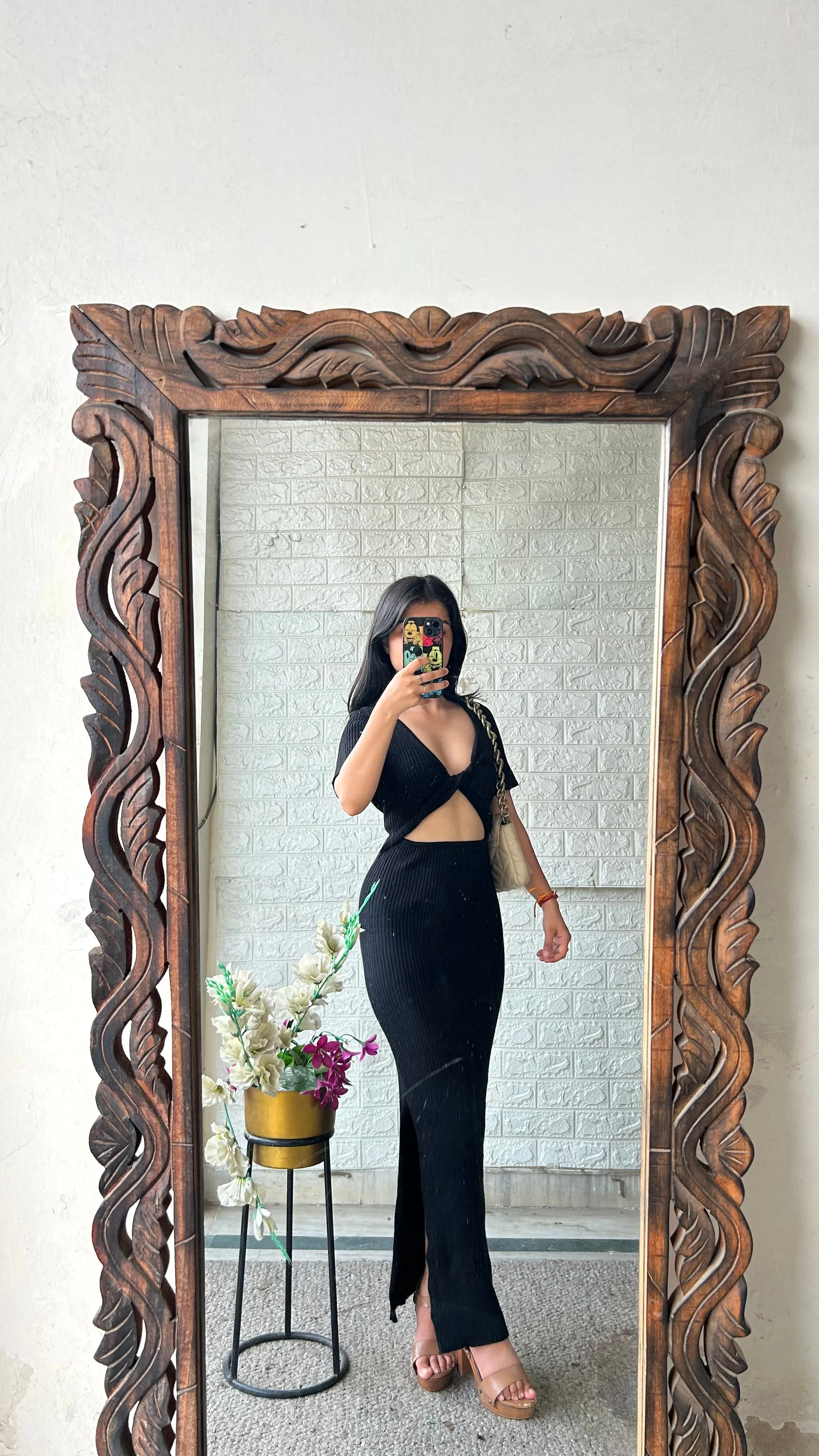 Classy black dress 32-36 bust/l:50