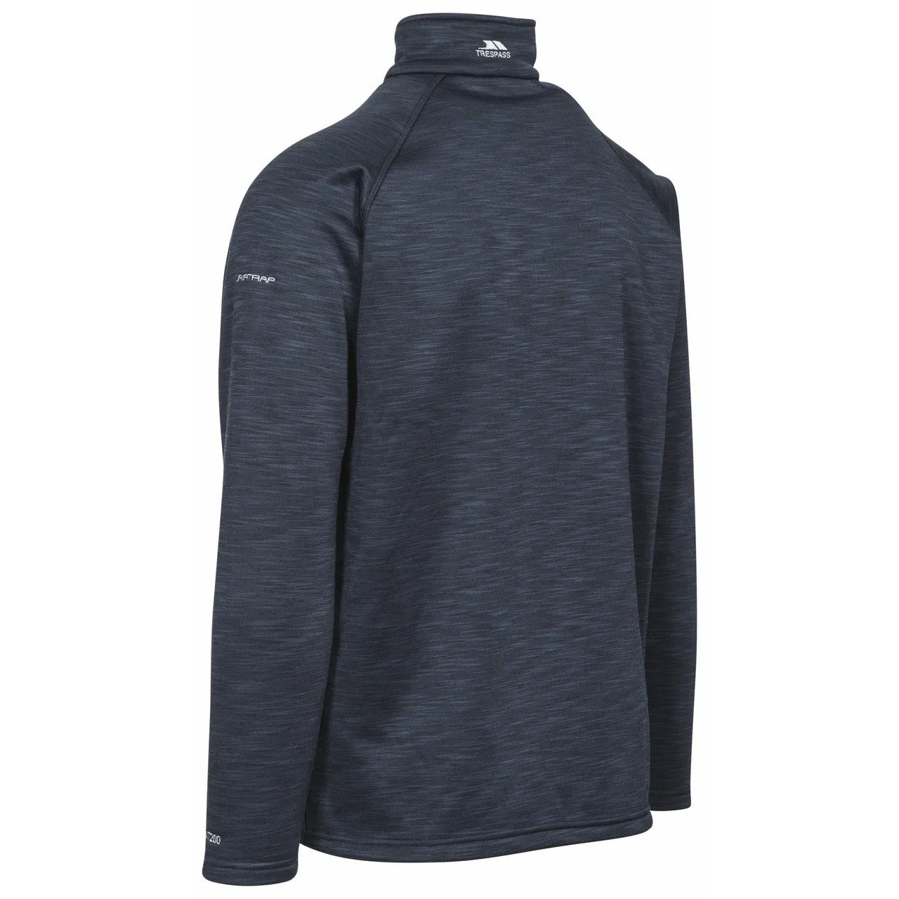 Collins Mens Half Zip Fleece Jumper in Navy Marl