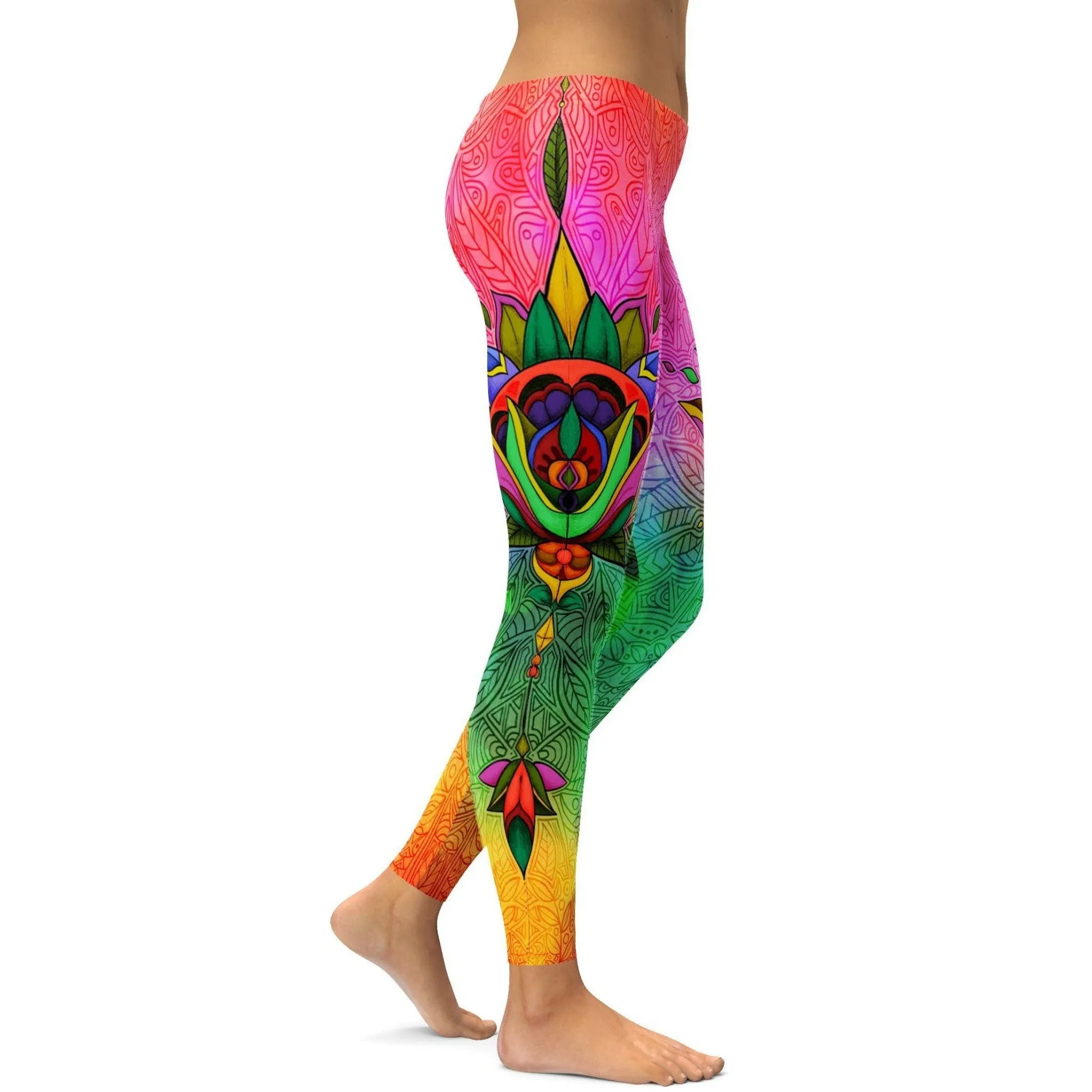 Colorful Ornamental Leggings