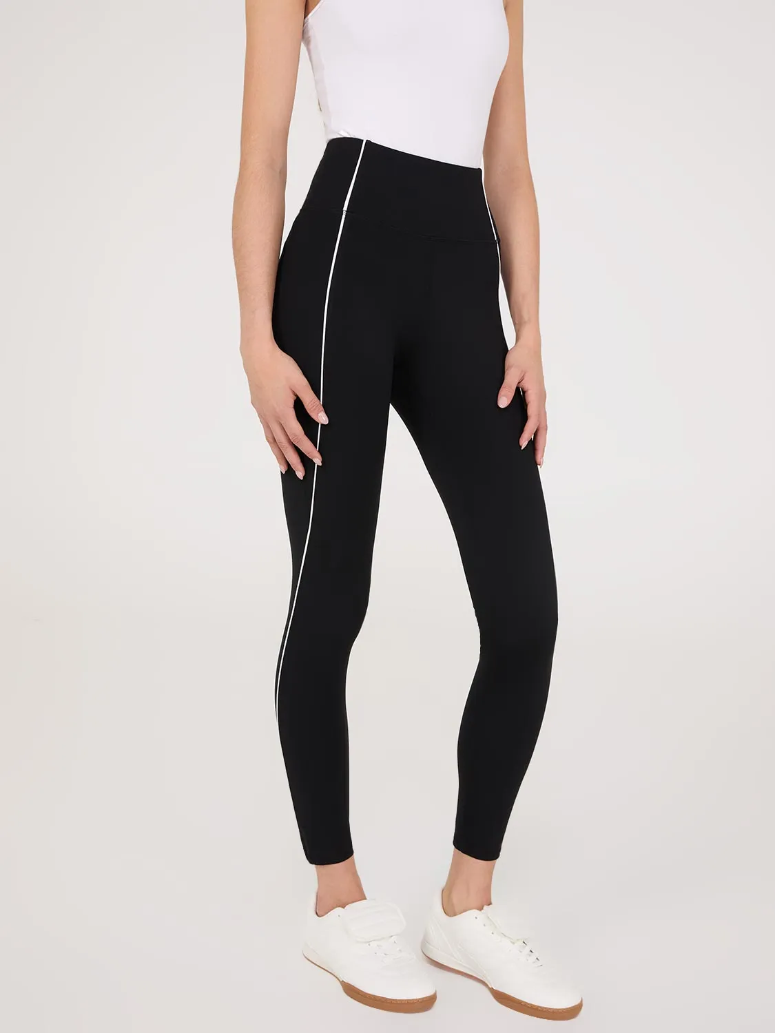 Contrast Piping Leggings