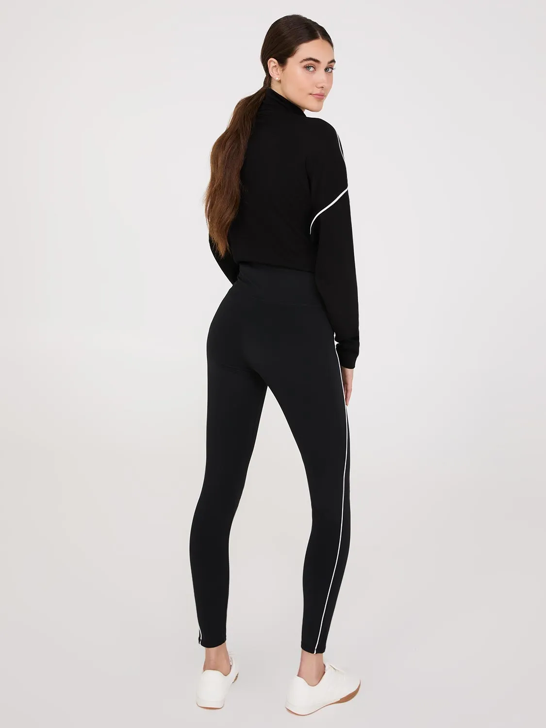 Contrast Piping Leggings