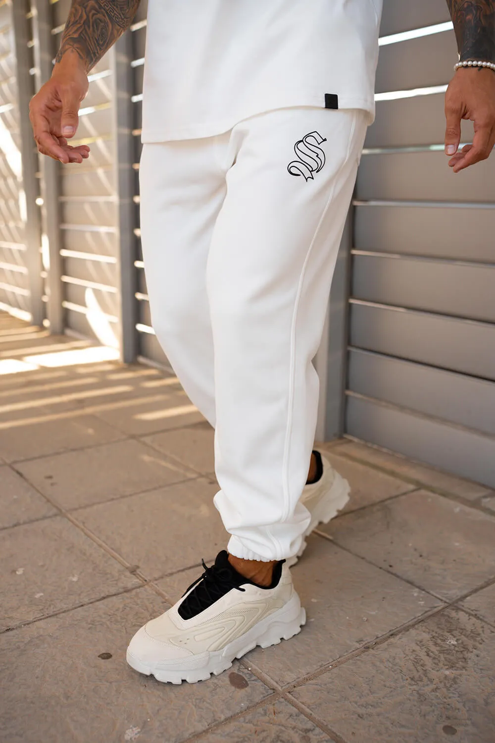 Core Logo Joggers - White