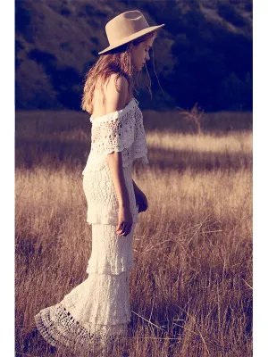 Crochet Cotillion Maxi Skirt