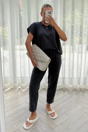 Danni charcoal box top coord