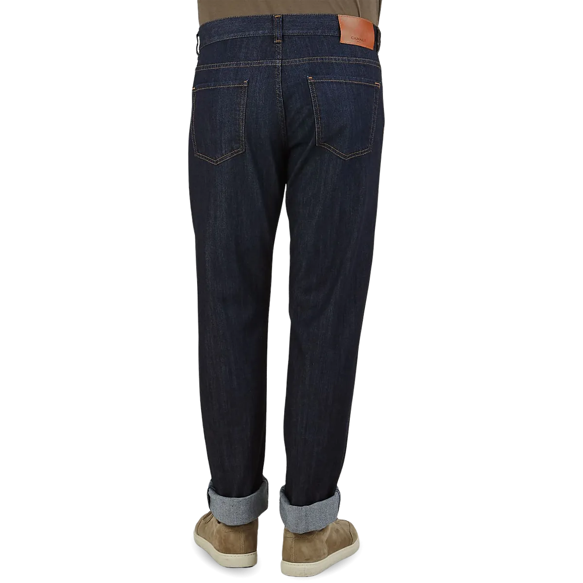 Dark Indigo Cotton Stretch Jeans