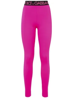 Dolce&amp;Gabbana   Logo stretch jersey leggings 