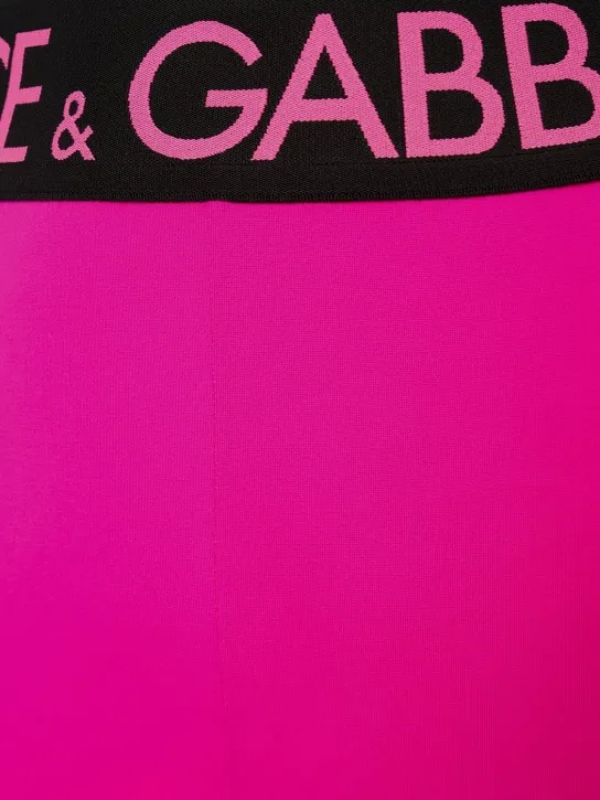 Dolce&amp;Gabbana   Logo stretch jersey leggings 