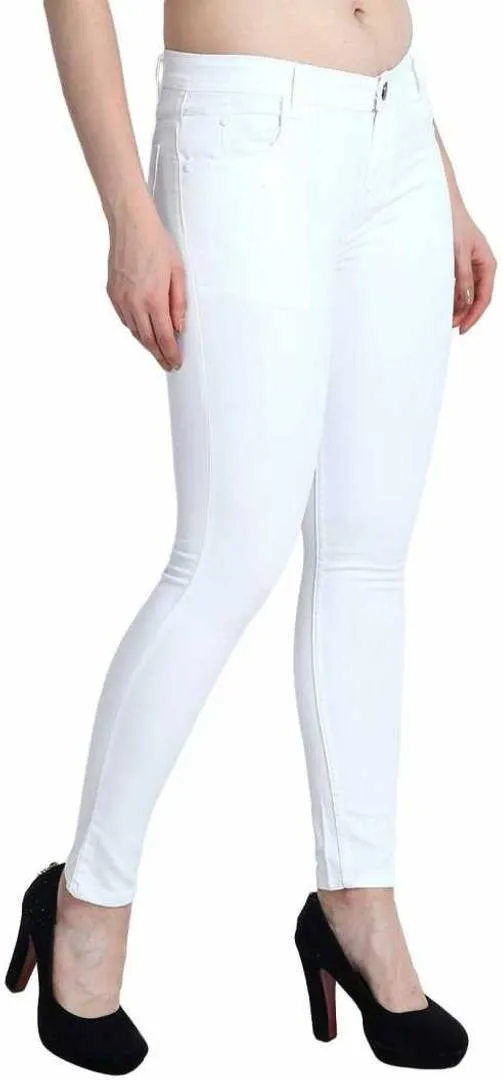 Fabulous Stunning White Denim Jeans For Women