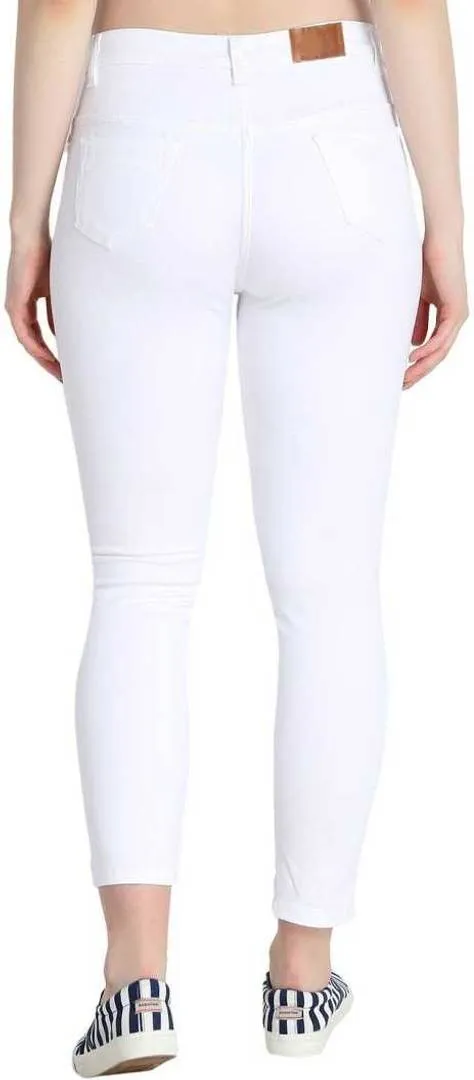Fabulous Stunning White Denim Jeans For Women