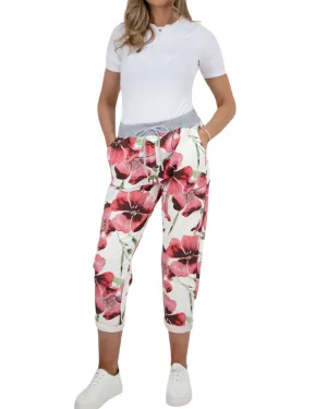 Floral Print Joggers Pants