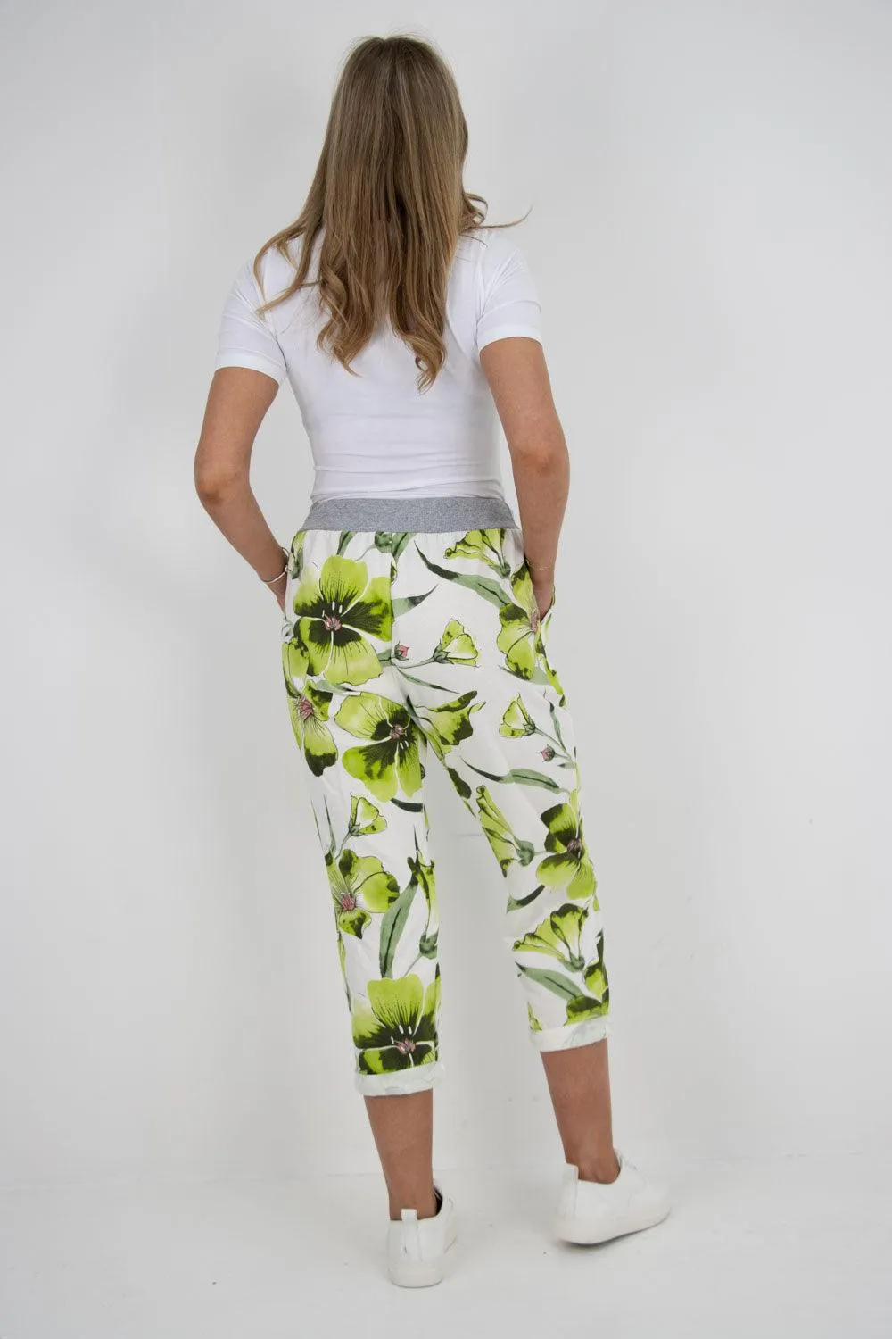 Floral Print Joggers Pants