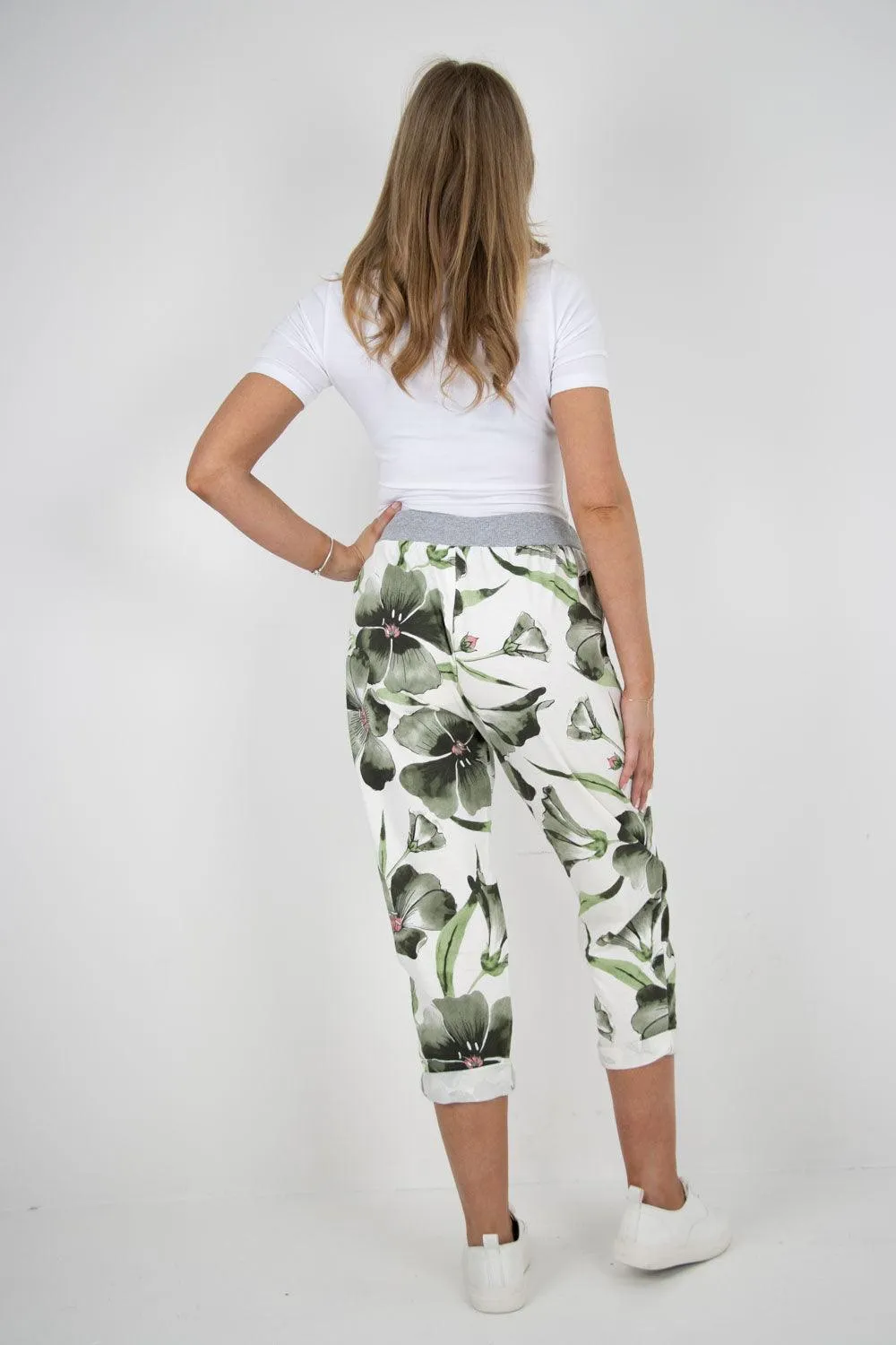 Floral Print Joggers Pants
