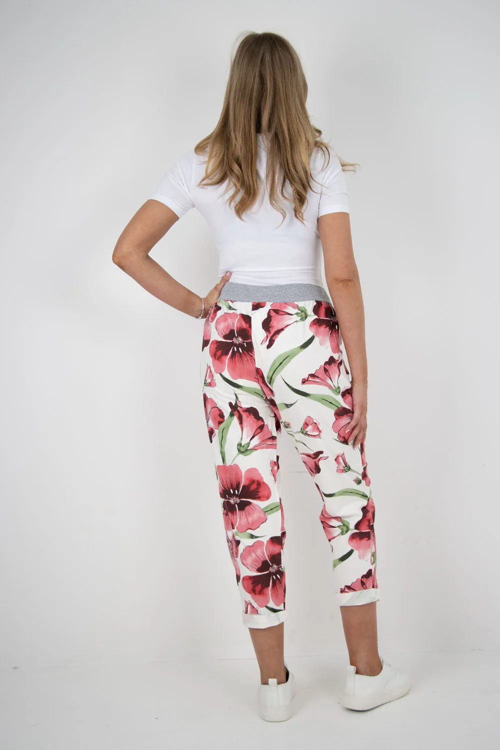 Floral Print Joggers Pants