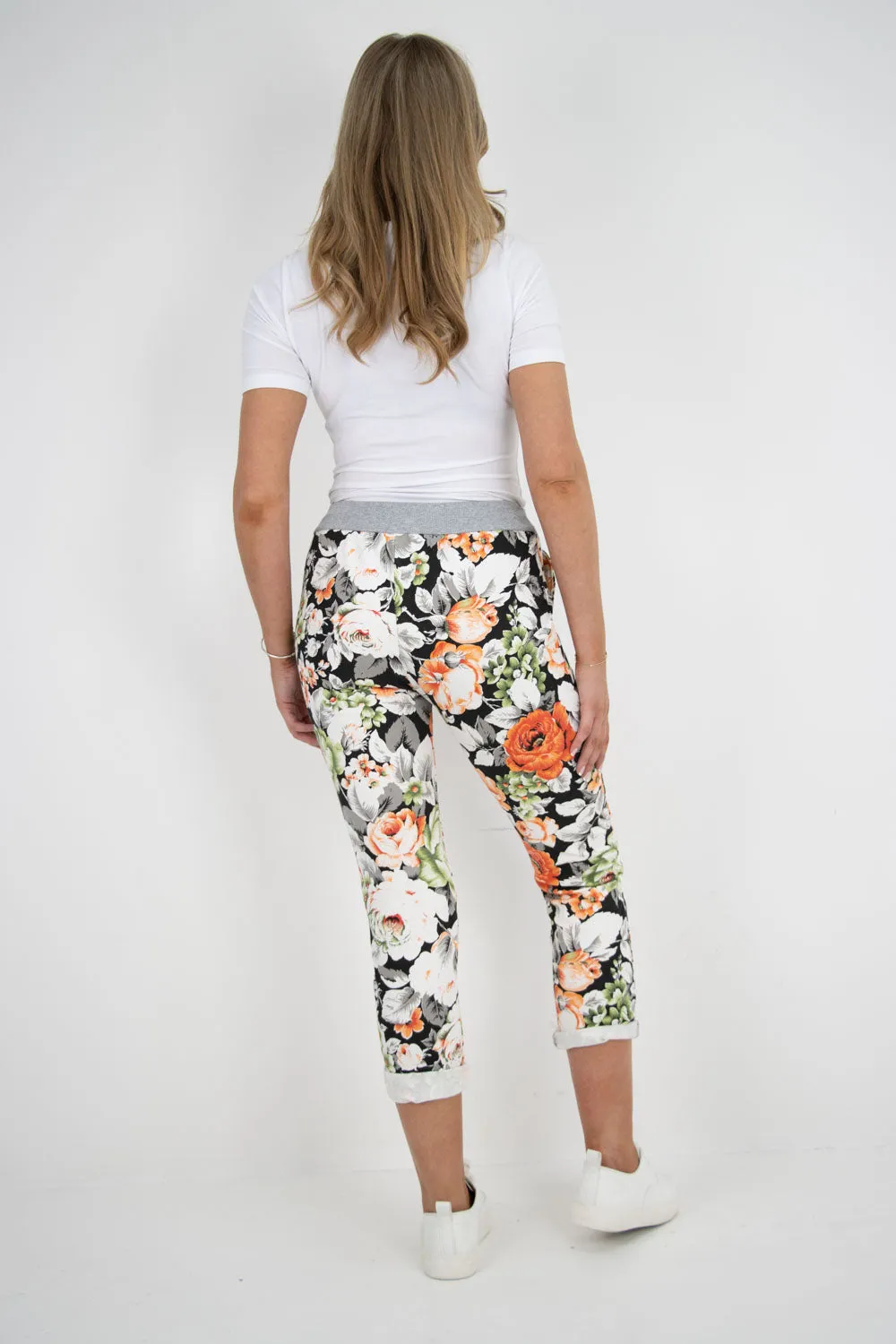 Floral Print Joggers Pants