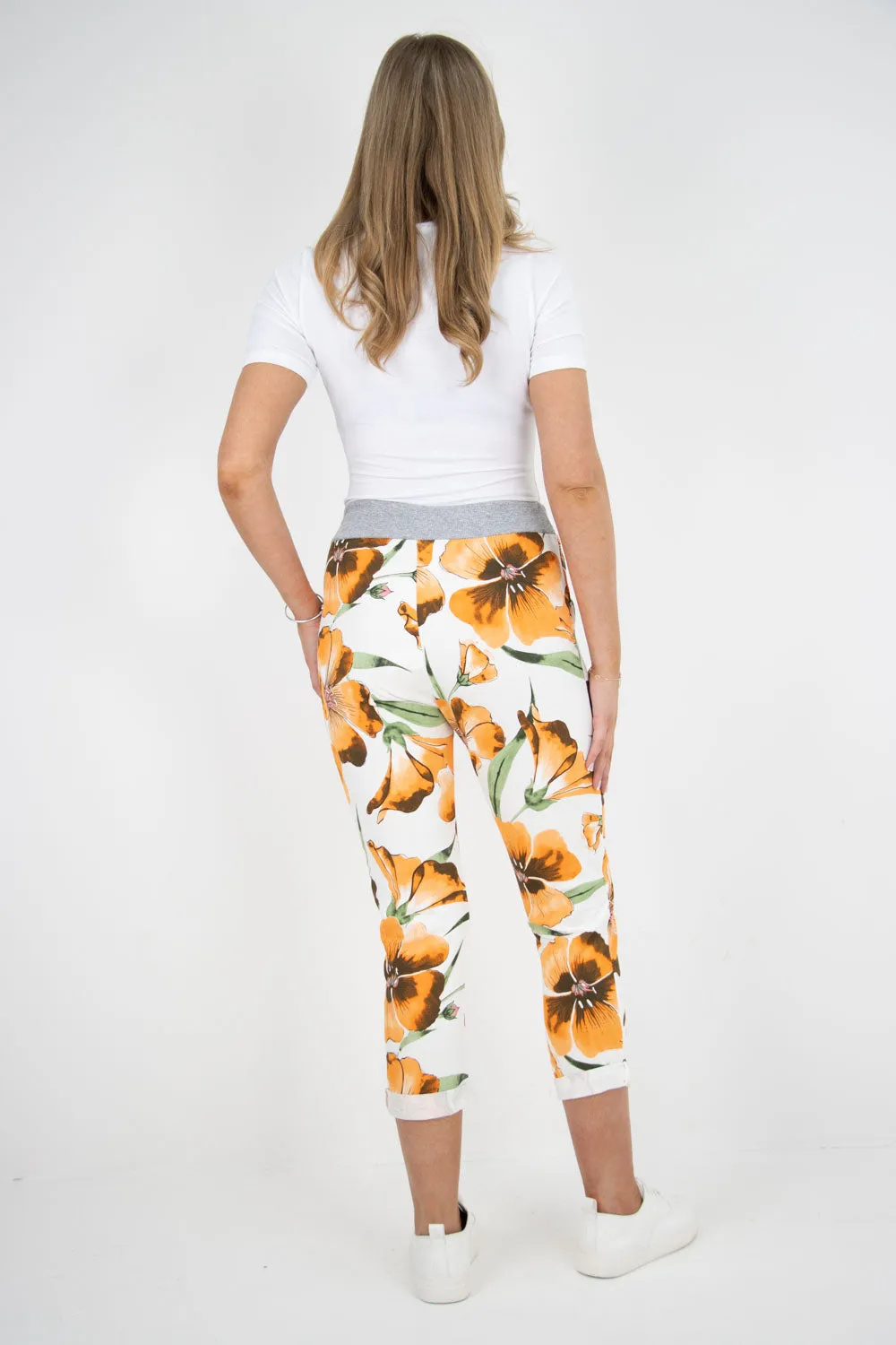 Floral Print Joggers Pants