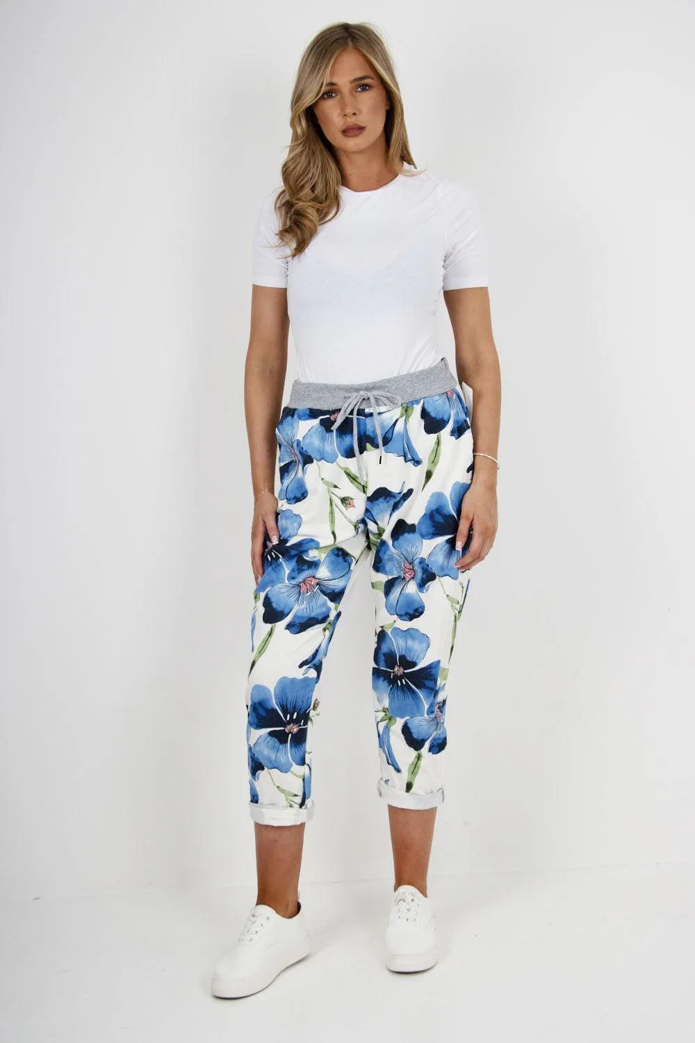 Floral Print Joggers Pants