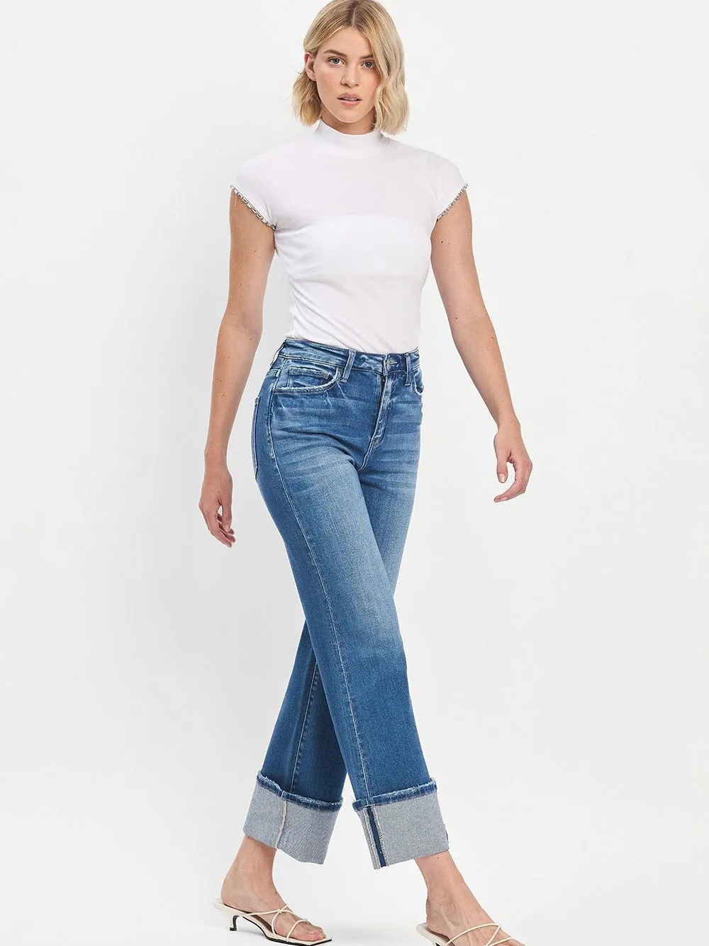Flying Monkey : 90's Vintage Flare Cuff Jean