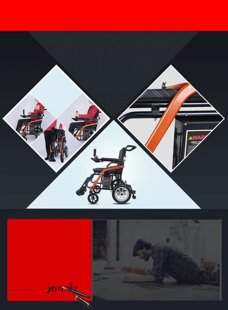 foldable lightweight electric wheelchair