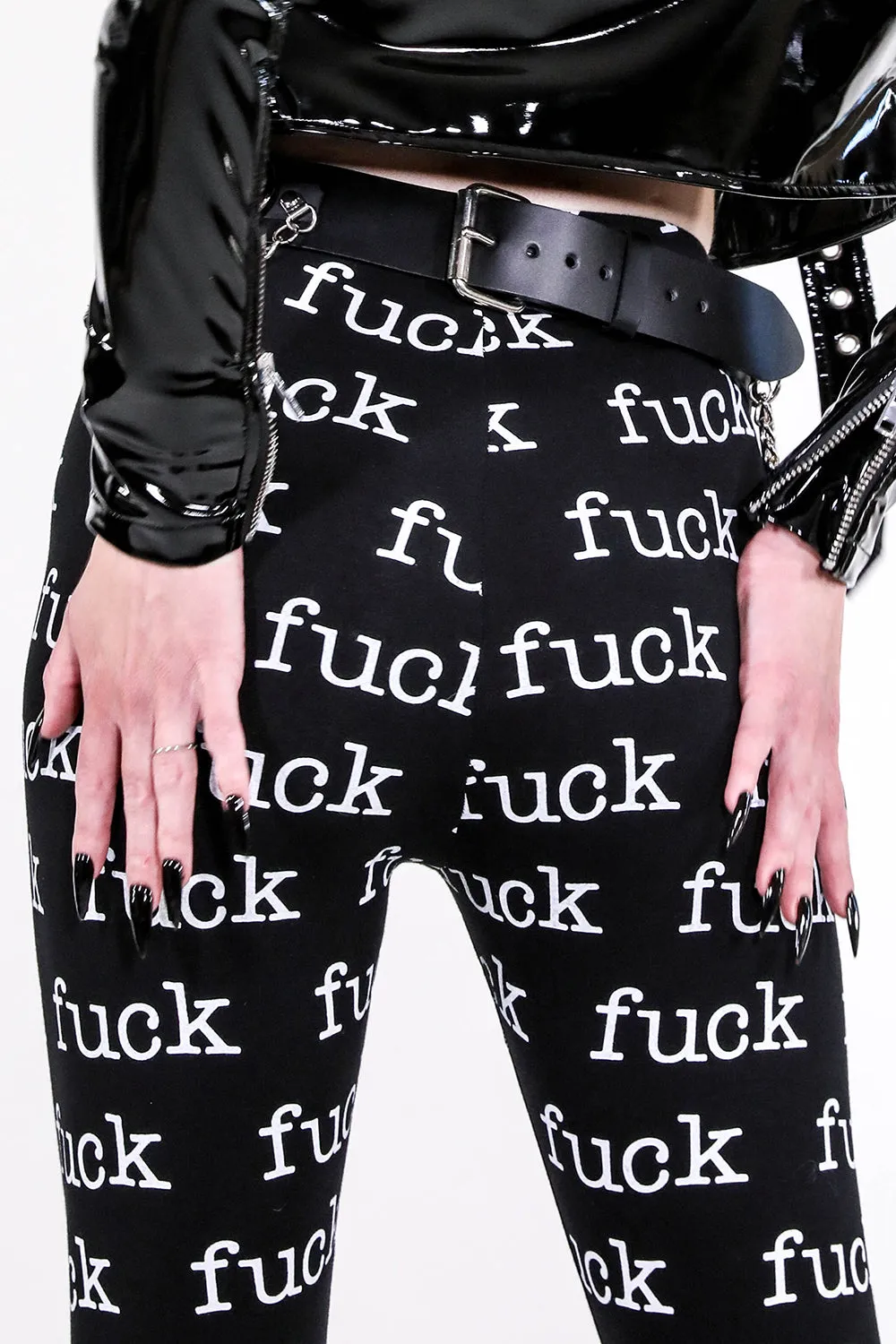 FUCK Print Leggings