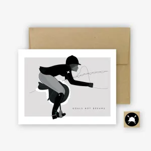 Goals Not Dreams Greeting Card