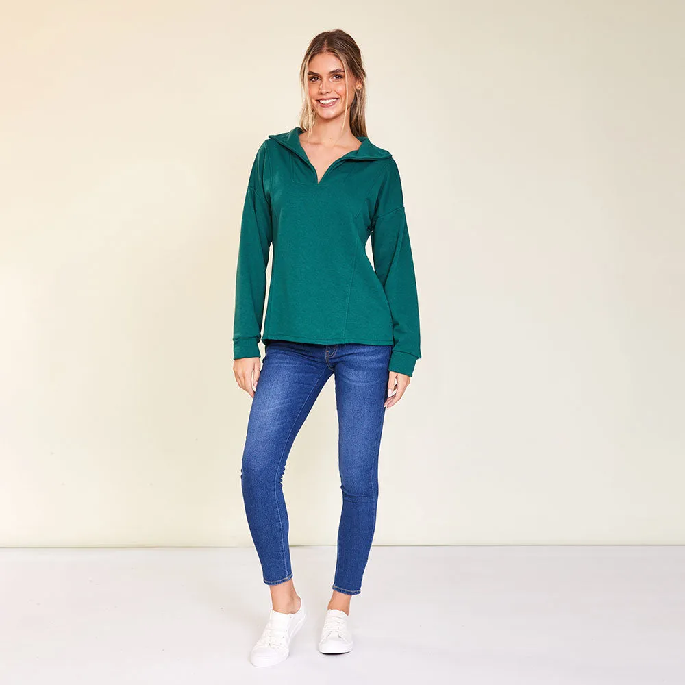Hailey Jumper (Green & Black)